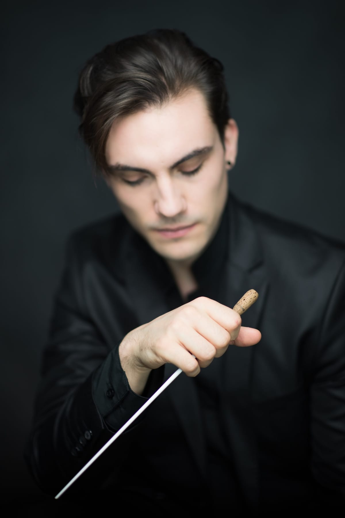 Pablo Devigo with baton